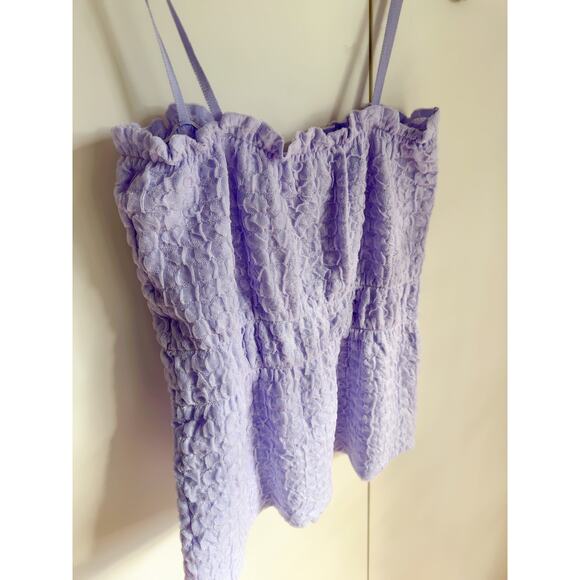 Zara Womens Lilac Tank Top Size Small Peplum - Picture 7 of 10